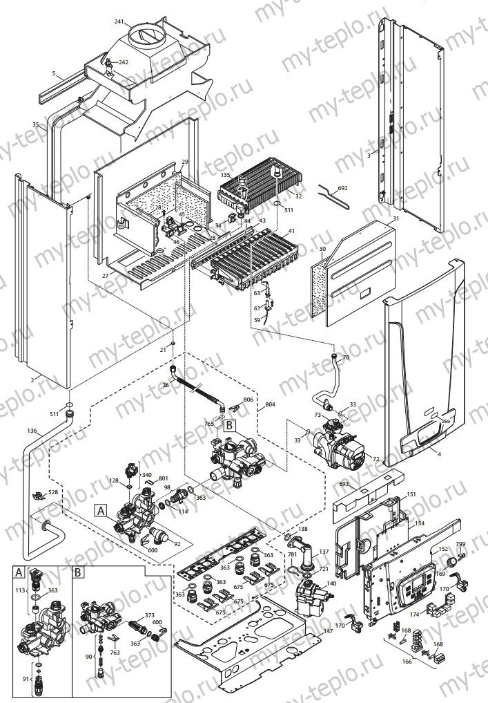Запчасти Baxi ECO5 Compact 1.24 Запчасти Baxi ECO5 Compact 1.24 купить в Ульяновске