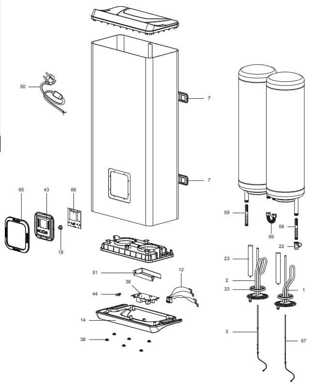 Запчасти Ariston ABS VLS PLUS INOX PW 80 купить в Ульяновске