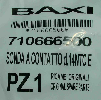 Baxi датчик температуры (NTC) (накладной) D14 (710666500)