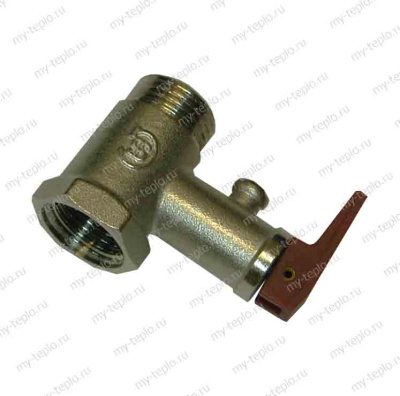 Клапан предохранительный для водонагревателя, 1/2" 6 бар (0,6 МПа) (200506)