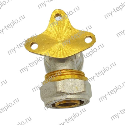 МПЛ Соединение угловое с креплением 20х1/2 МПЛ Соединение угловое с креплением 20х1/2